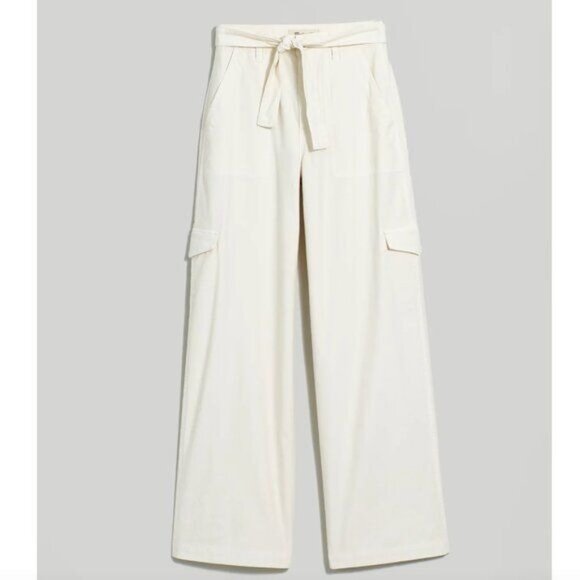 Madewell Griff‎ Superwide Leg Cargo Pants in Garment Dye NWT 23 Vintage Canvas - Picture 2 of 8